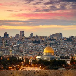 A view of Israel at dawn