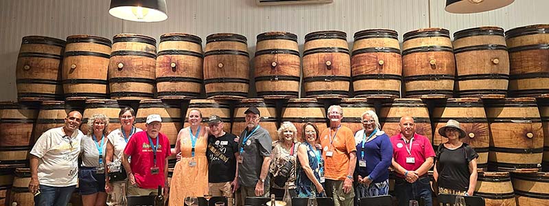 Our group at a winery in Israel