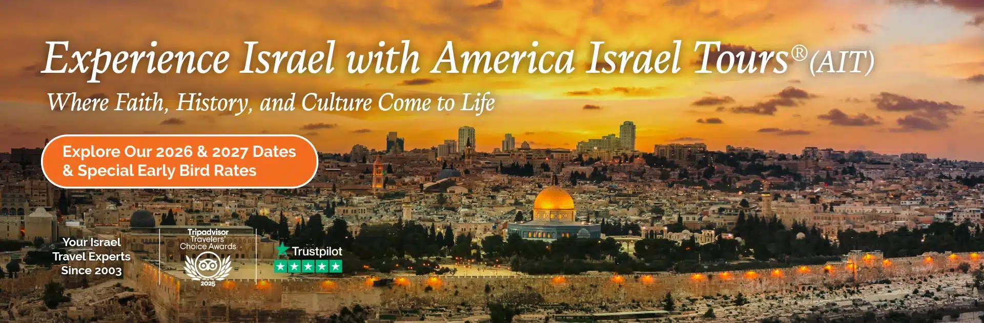 Old City of Jerusalem during sunset, showing ancient walls and historic architecture